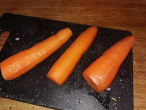 "Salmón" vegano de zanahorias